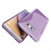 Samsung Galaxy S7 - TPU Soft S Wave Pattern Protective Phone Cover Case - Matte Clear Purple